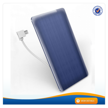 AWC377 Built in MFI and Micro Charge Cable 6.5mm Thin Power Bank with Selifie