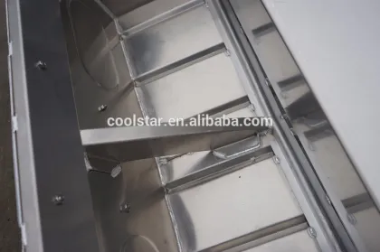 12ft aluminium fishing vessel with storage box