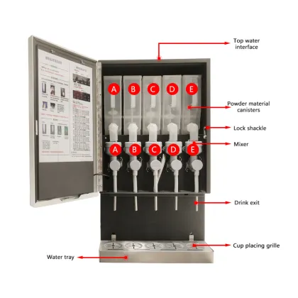Commercial Hot/Cold Beverage Vending Machine for Restaurants