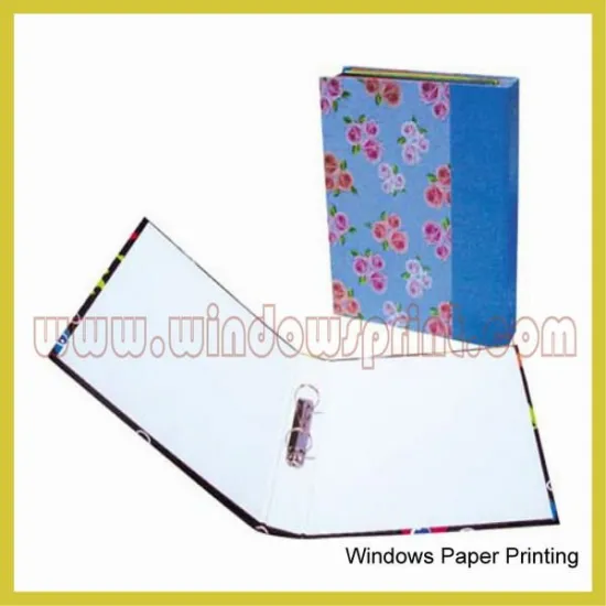 Paper file folder with Metal rings