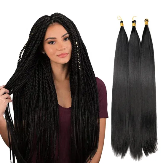 Bone Straight Hair Bundles Extensions Ombre Hair 22 Inch Long Silky Hair Synthetic Straight Crochet Braids For Black Woman