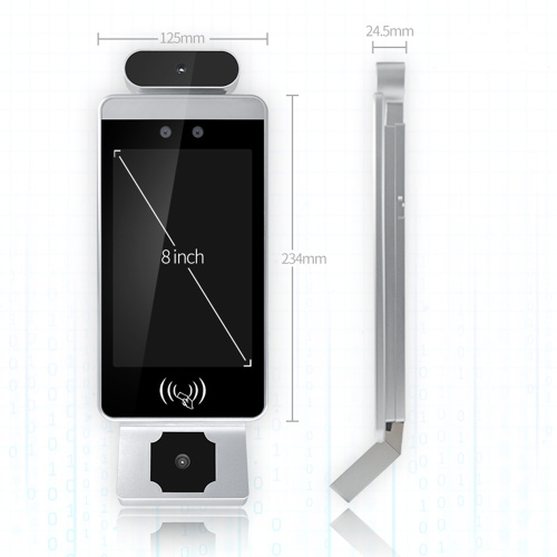 Palm face recognition temperature detection access control