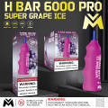 T bar 6000 pro puff