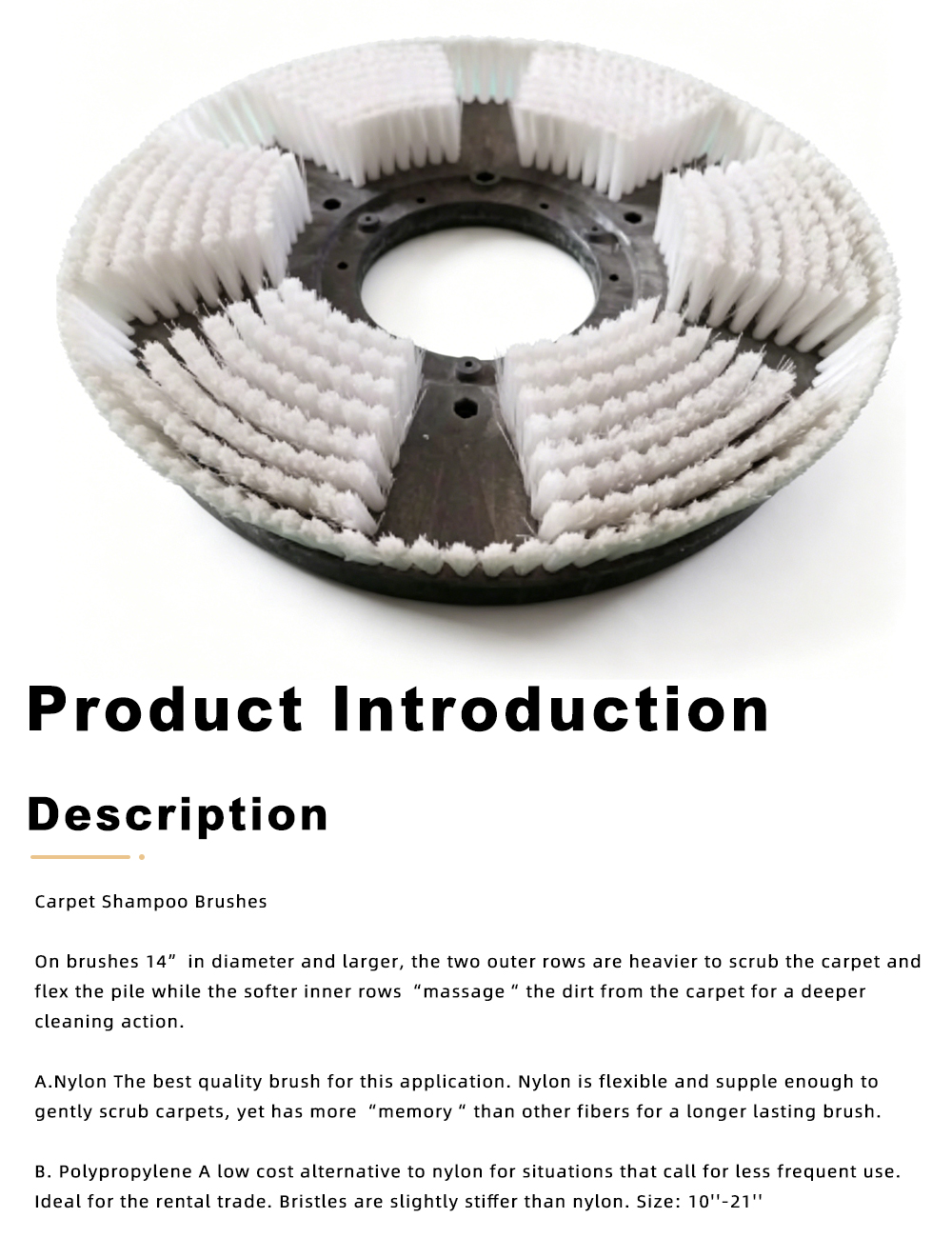 Carpet Shampoo Rotary Brush for Floor Scrubbers x