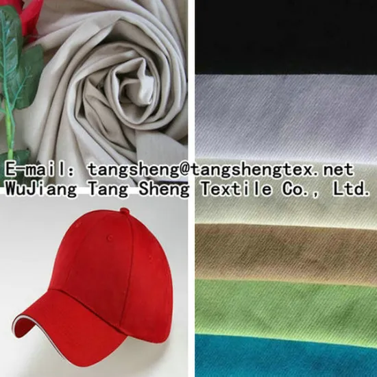 Recycled PET woven CVC fabric for cap