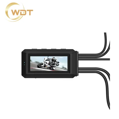 Latest Mini Motorcycle Dash Cam with Dual Sony 335 Night Vision, 2K Waterproof IP68 Front and Rear View Recorder