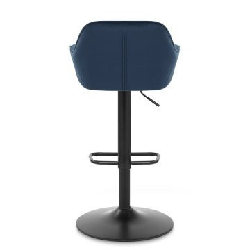Velvet liftable armrest bar chair