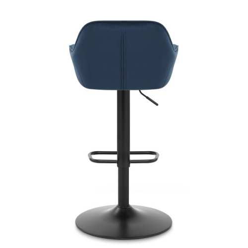 Velvet liftable armrest bar chair