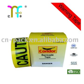 PE carton sealing bopp warning tape