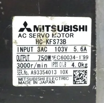 HC-KFS73B Mitsubishi Low Inertia Three Phase Servo Modular