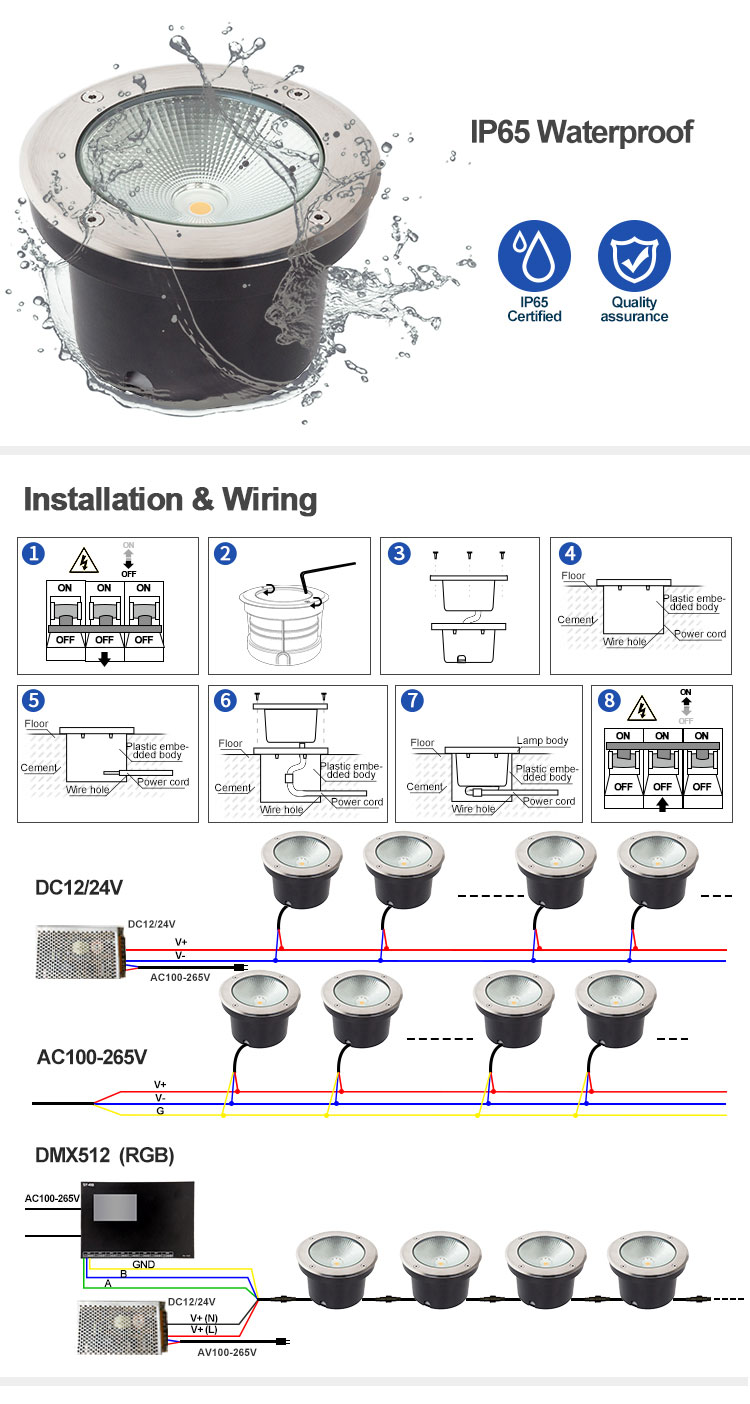 cob led inground light