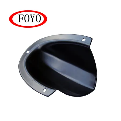 FOYO Marine Hardware Large Black Coated Marine Stainless Steel Midget Wire Vent Cover Clam Shell