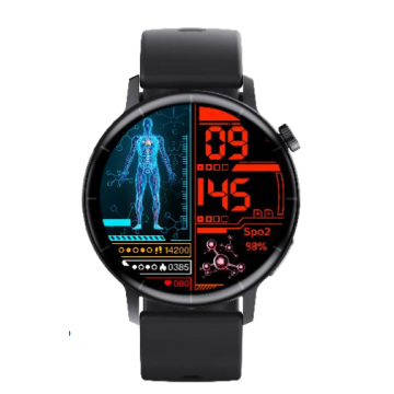 F67 Pro Reloj inteligente con pantalla redonda ECG Rastreador de salud cardíaca | Monitor de lípidos y ácido úrico de glucosa en sangre OEM al por mayor