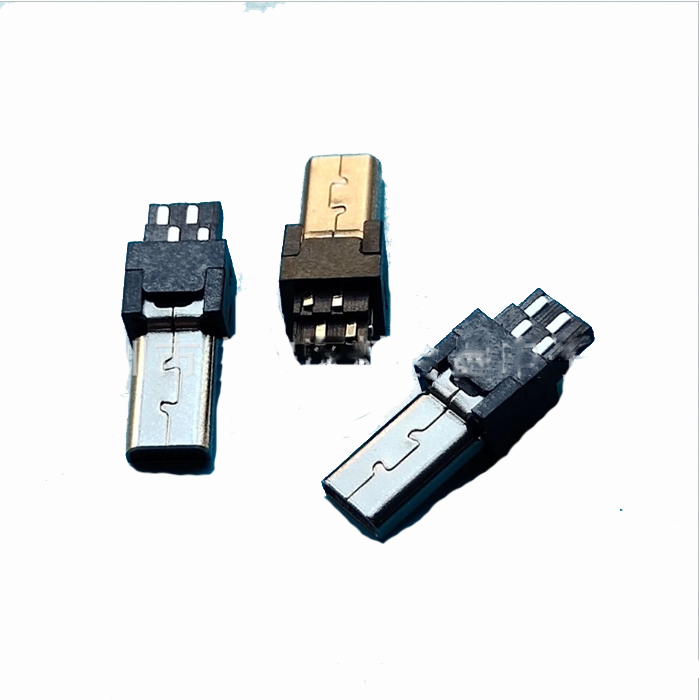 CONECTOR MINI USB 8P ENCHUFE SOLDADO