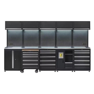 Metal Garage Cabinets: Customizable Workshop Tool Storage Solutions with Steel Workbenches and Tool Boxes