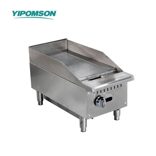 Stainless steel flat grill for restaurant