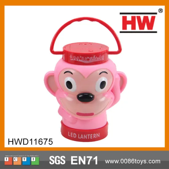 Plastic Cartoon Monkey Function Projection Cartoon Toy Lantern