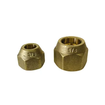 High-Quality Brass Flare Nuts and Unions for Refrigeration and Air Conditioning Gas Systems