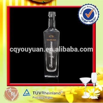 Hot sale decaled transparent 5cl small glass bottles