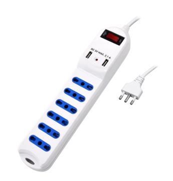 Multi-Power Socket with 10/16A Dual Function and 2 USB Charging Ports