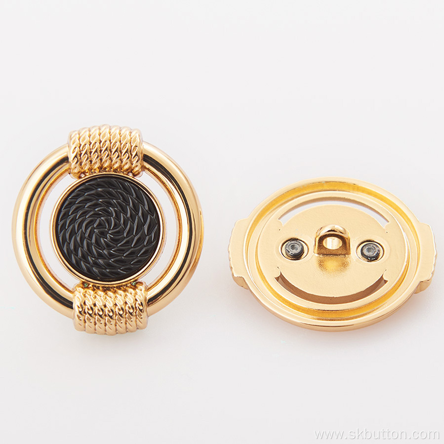 Fashion gold Shank Button For Overcoat