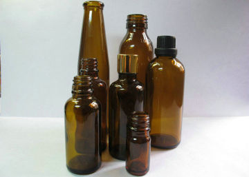 20ml, 30ml Tawny Comestic Ampere Amber Glass Bottles For Medicial, Chemical