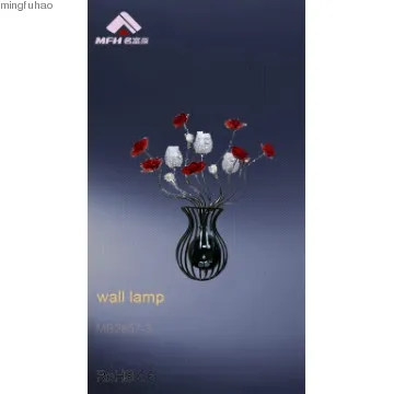 Beautiful design flower vase light/wall lamp
