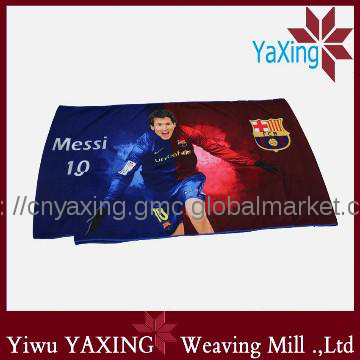 100%Microfiber customer promotion printed bath towel