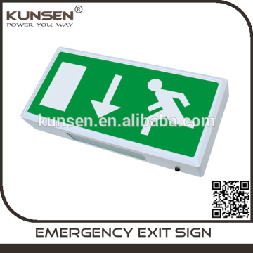 Wholesale IP20 rating rechargeable 3.6V back battery exit sign led