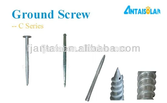 galvanized ground screw for solar screw foundation