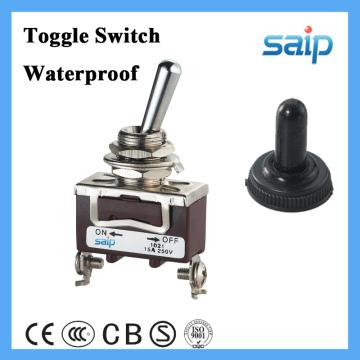 Dpdt 4p 20A on-off Toggle Switch with Waterproof Cap