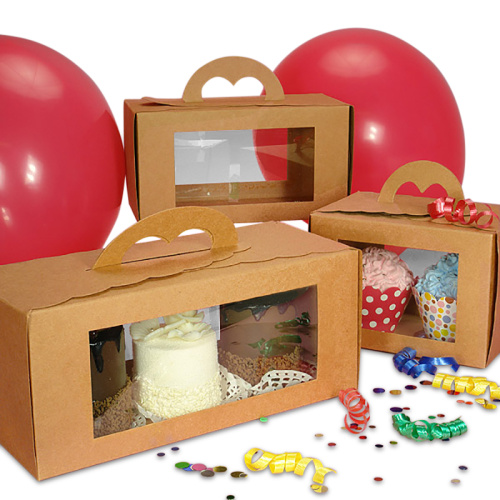 Popular Customized kraft paper pastry box