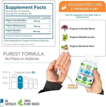 Organic Sea Moss extract supports Root Immunity