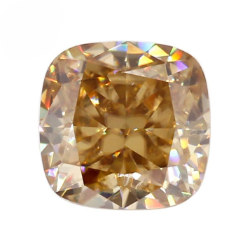 VVS 1 Carat Cushion Cut 6mm Champagne Moissanite Stone for Jewelry