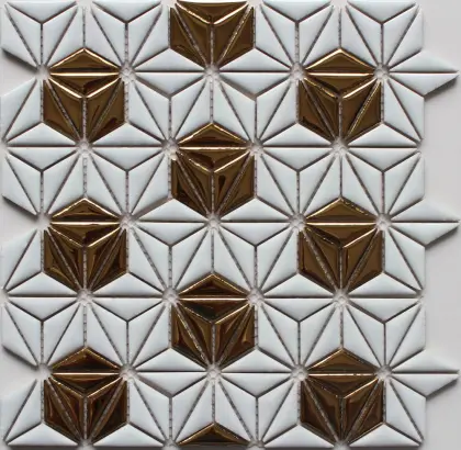 Ceramic Mixed Glass Mosaic Tile