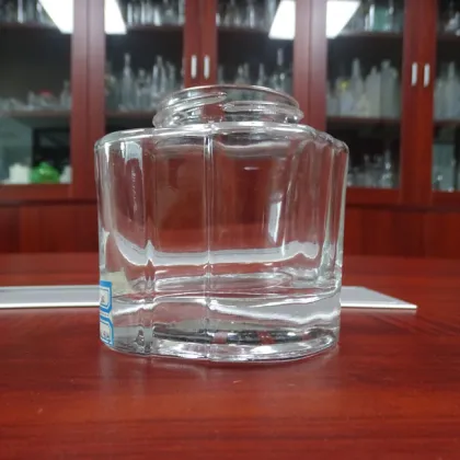 Custom Screw Seal 7.5oz Glass Chutney Bottle Round Honey Jar