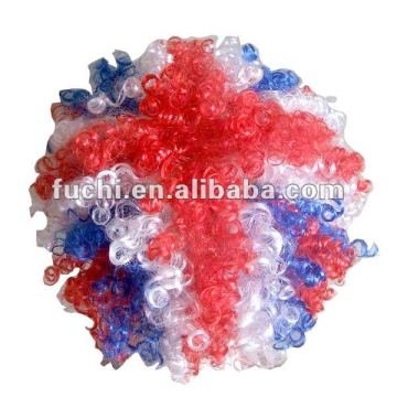 Football/Soccer Wig for Fan Supporters In Union Jack Flag Design