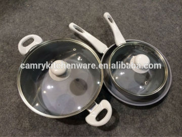 5PCS Forged Aluminum Ceramic Coated Cookware Set