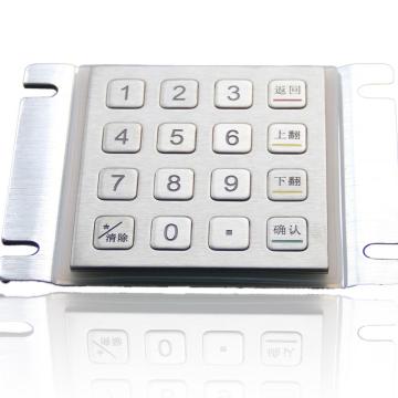 Stainless Numeric Metal Keypad With Serial Port , Vending Machine Keypad With Usb Interfaces