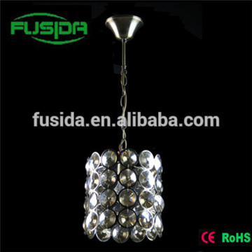 European indoor pendant light with glass and crystal D-8146