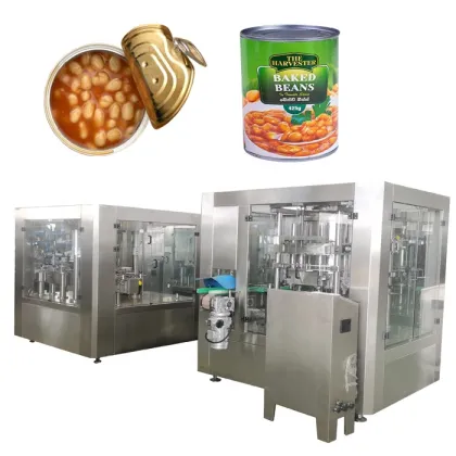 Processing Line for Canned Baked Beans, Green Peas, Broad Beans, and Red Beans