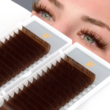 Wholesale Cashmere Matte Black Russian Volume and Individual Eyelash Extensions