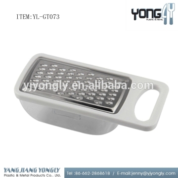 Multi-functional stainless steel kitchen grater with plastic box