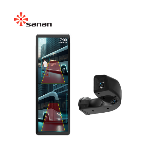 16.55 Inch Truck Digital Rearview Mirror BSD Alarm