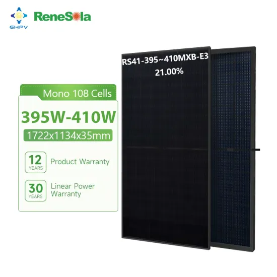 Renesola Solar Panel RS41-395~410MXB-E3: High Efficiency 395W to 410W Monocrystalline PERC Photovoltaic Module with Bifacial Design