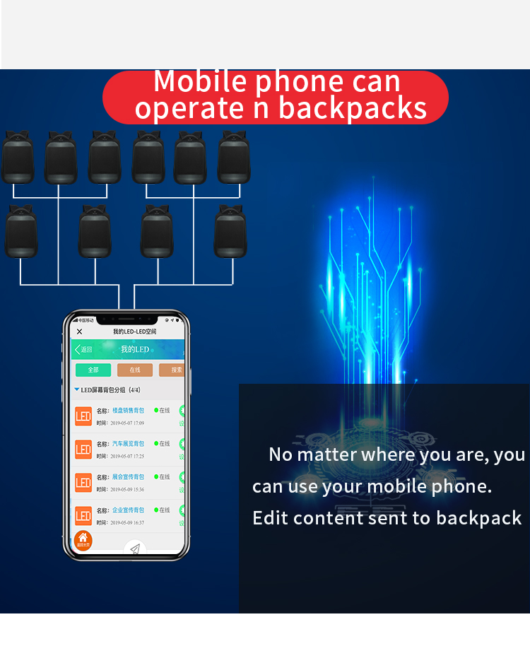 Led Backpack Display