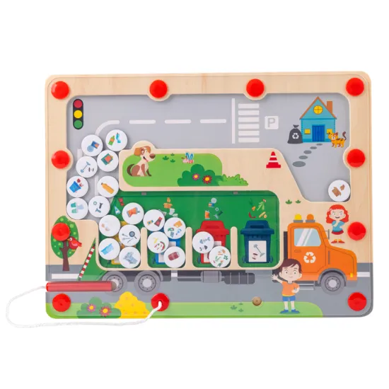 Wooden Garbage Classification Toy: An Innovative Early Education Puzzle Game for Kids