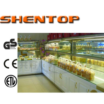 Shentop electric glass cake display showcase bread display cabinet STPZ-B08120