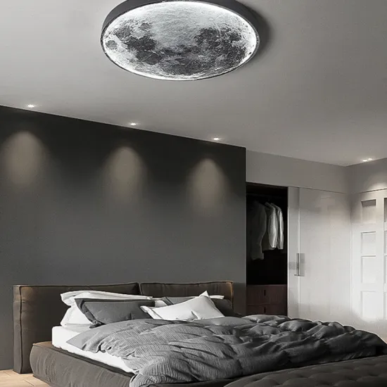 Factory Supplier's Modern Luxury LED Moon Light: Adjustable CCT for Bedroom, Background, and Nightstand with a Creative, Minimalist Lunar Design