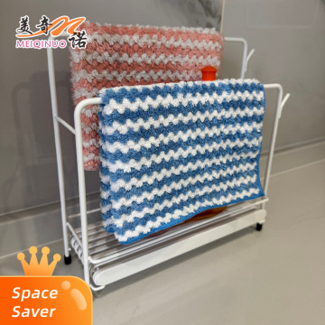 Porte-serviettes de comptoir enduit blanc